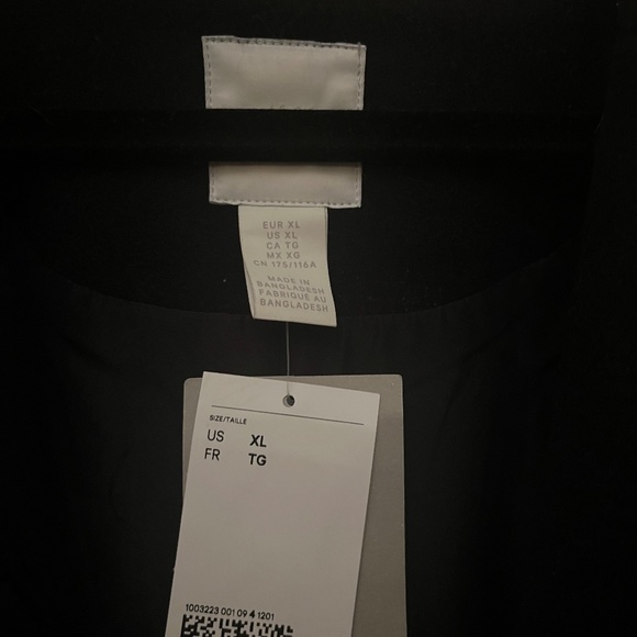 NWT H&M Heavy weight trench coat - Picture 2 of 5